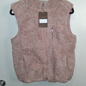 Weatherproof Pink Sherpa Vest